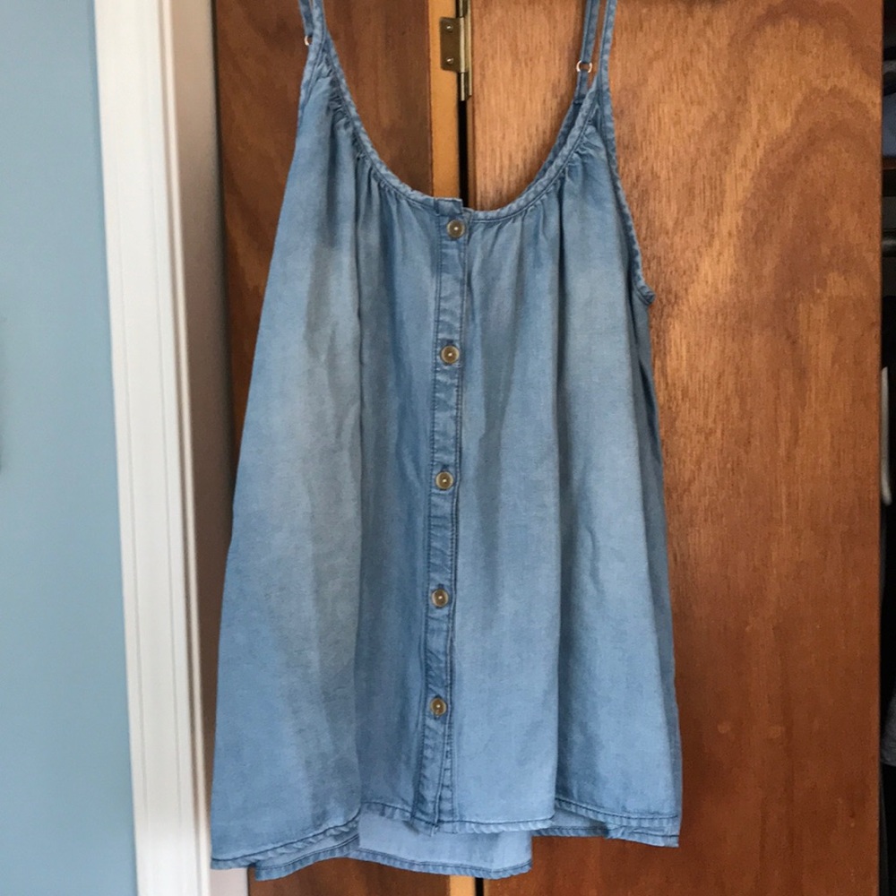 Denim/chambray tank